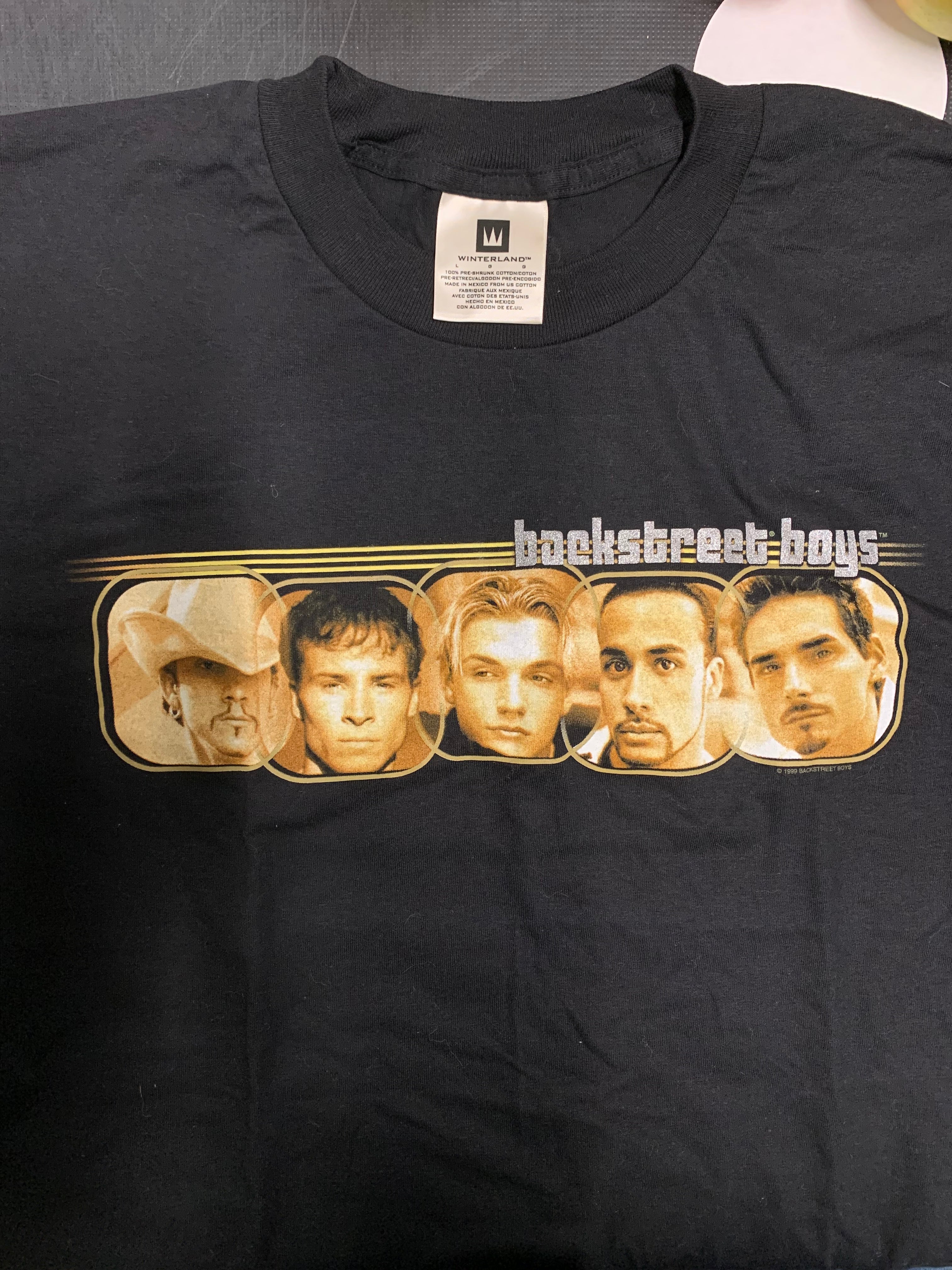 Backstreet Boys Headshot T-Shirt (1999), Black, L