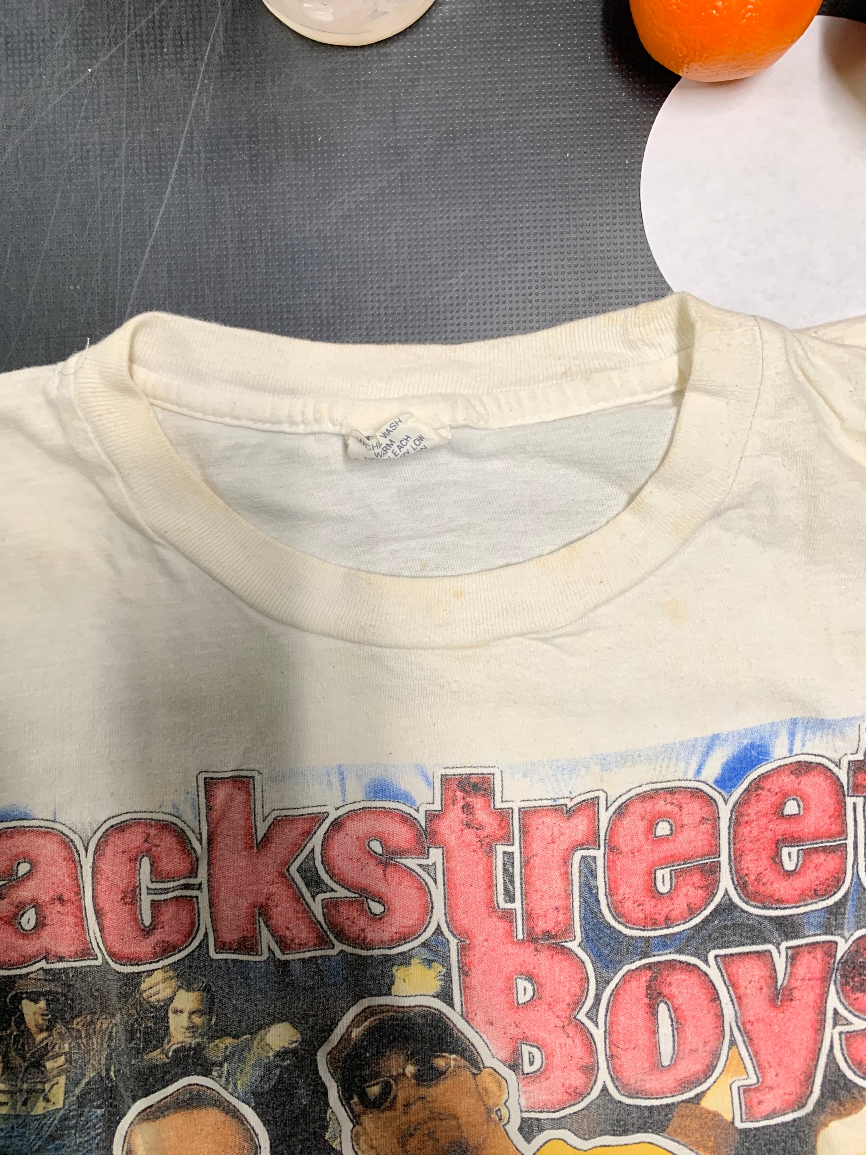 Backstreet Boys Group Shot T-Shirt, White (See Description), XL