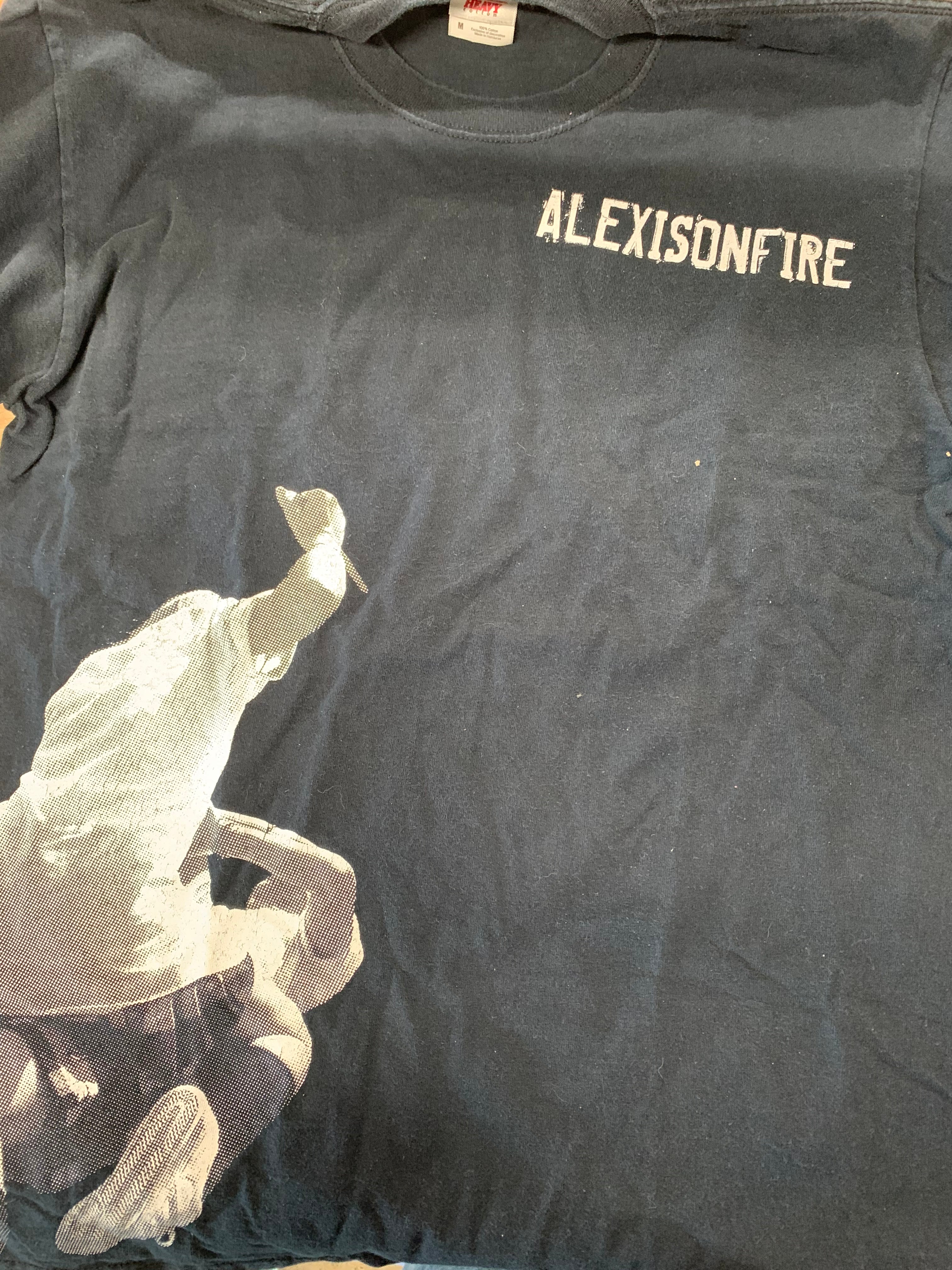Alexisonfire Knife Fight Side Graphic T-Shirt, Black, M