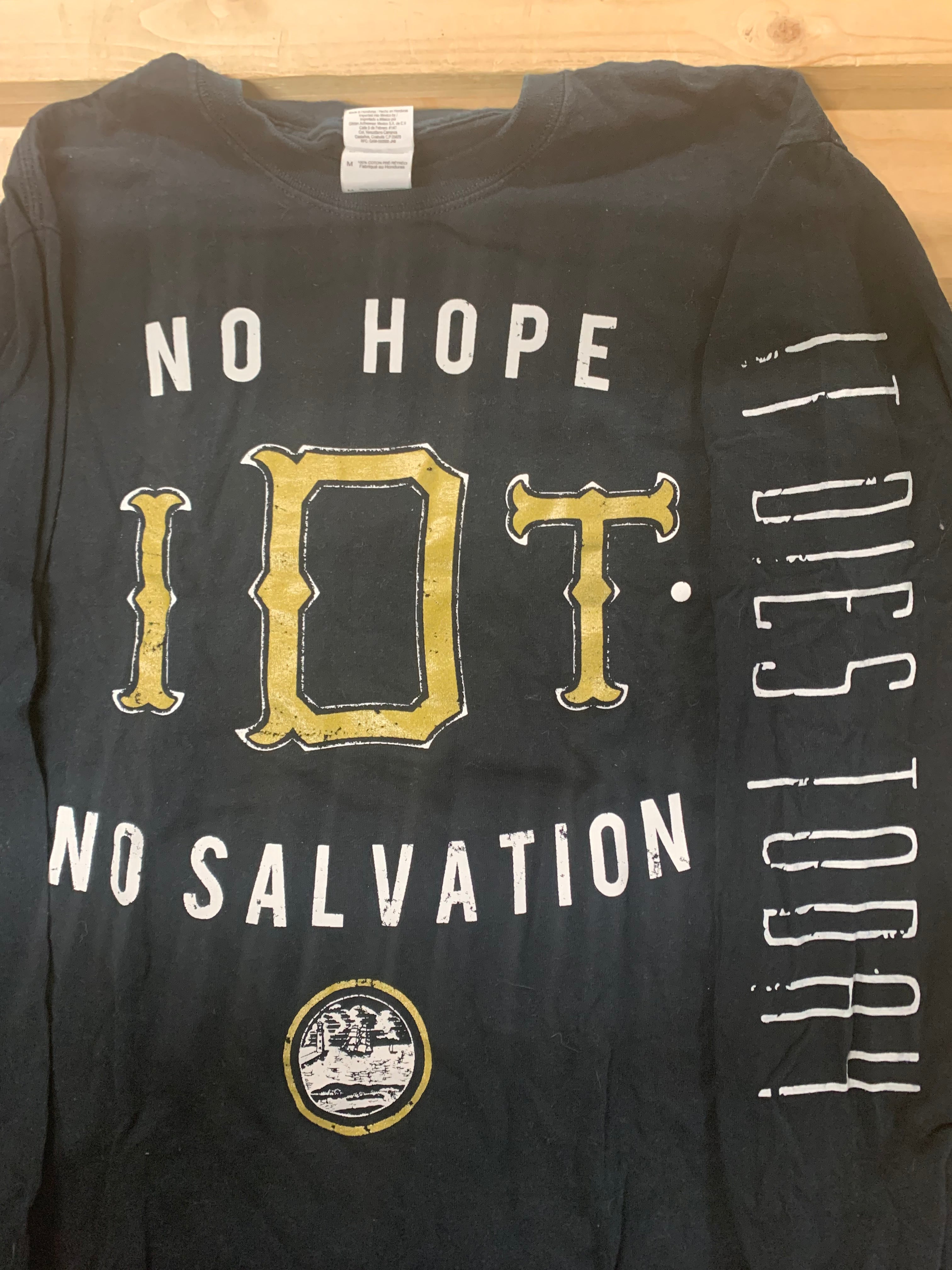 It Dies Today No Hope No Salvation Longsleeve T-Shirt, Black, M