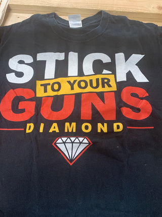 Stick To Your Guns Diamond T-Shirt, Black, M