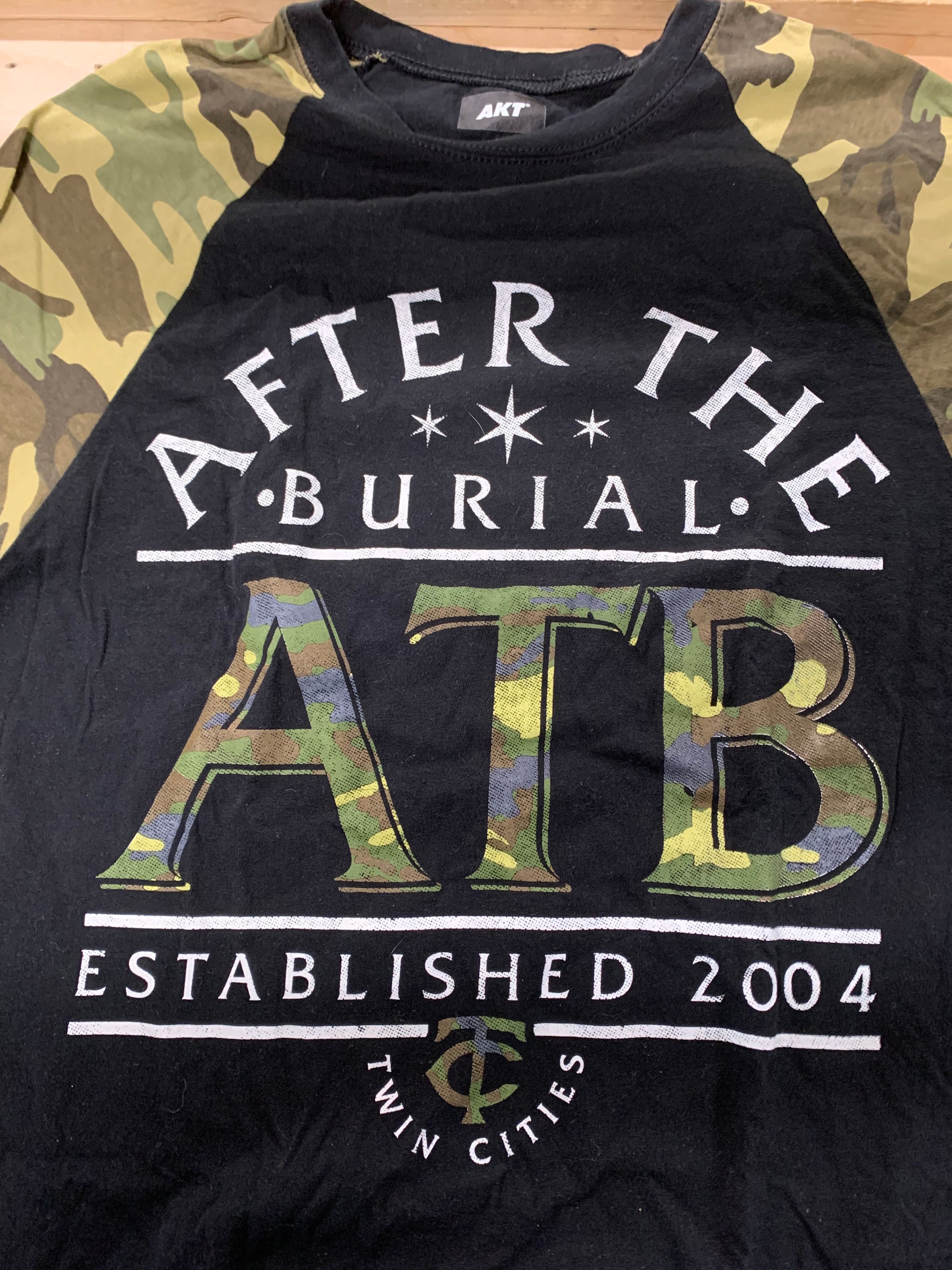 After The Burial 3/4 Sleeve ATB T-Shirt, Black, M