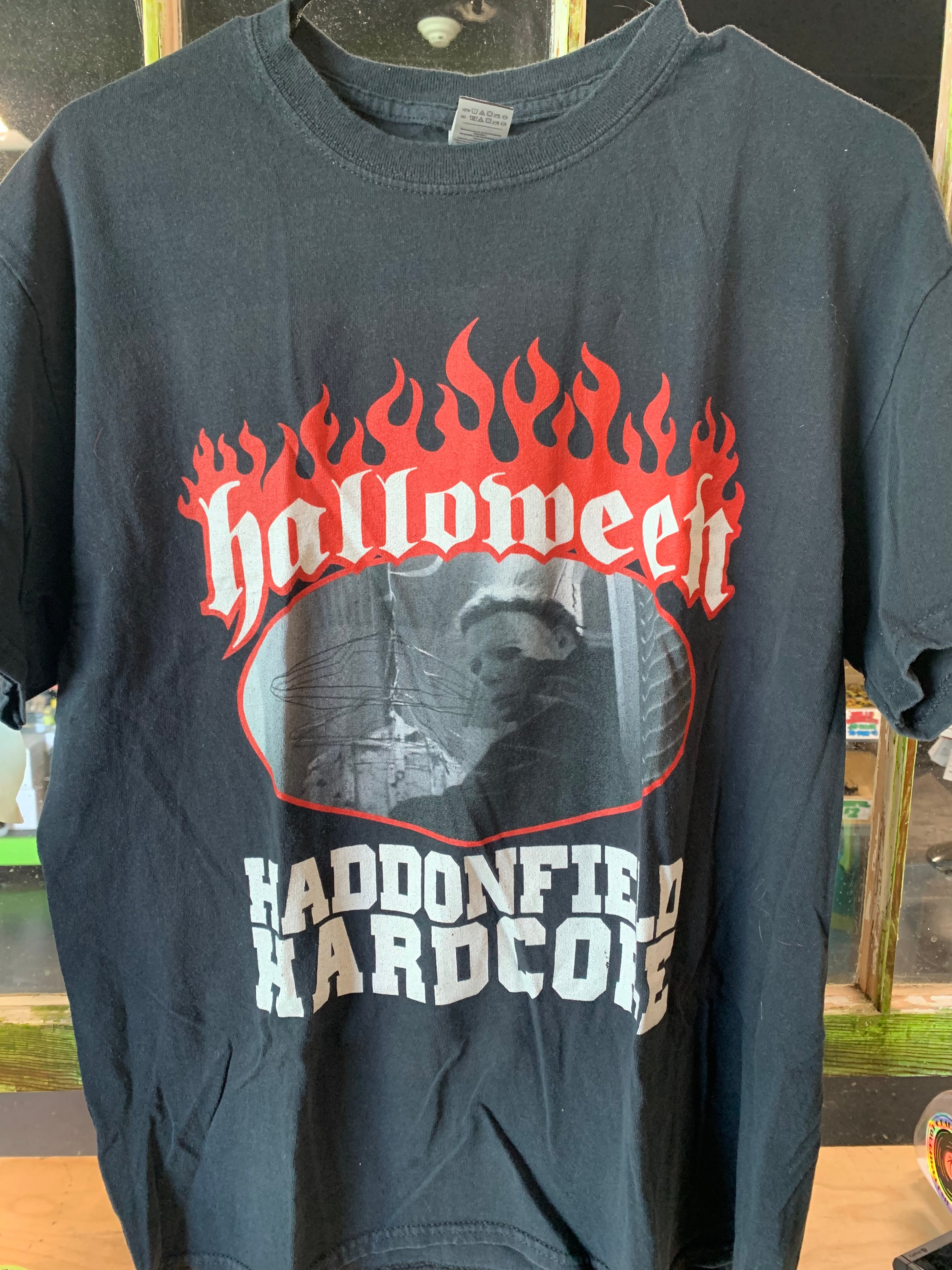 Halloween Haddonfield Hardcore T-Shirt, Black, L