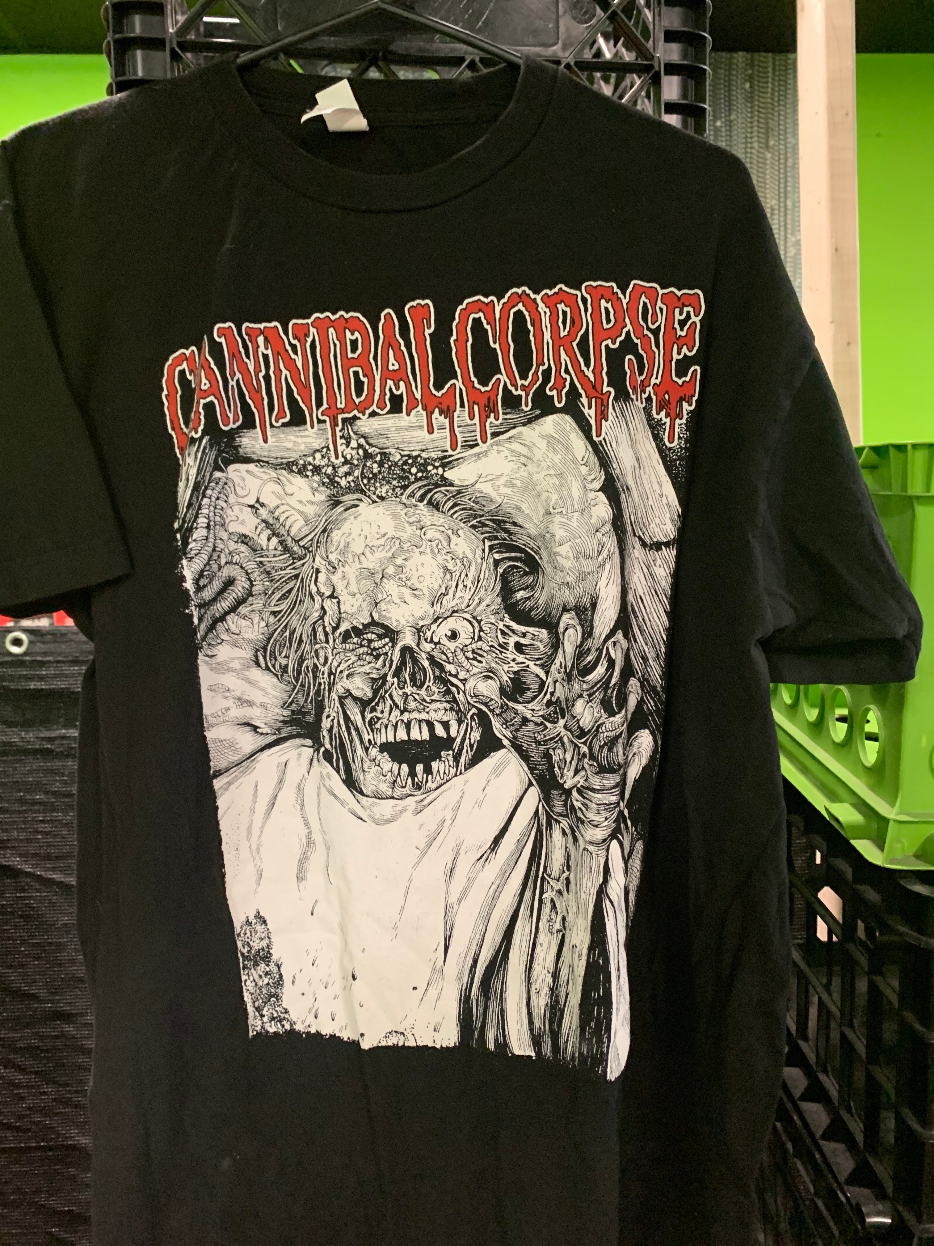 Cannibal Corpse B & W Corpse T-Shirt, Black, XL