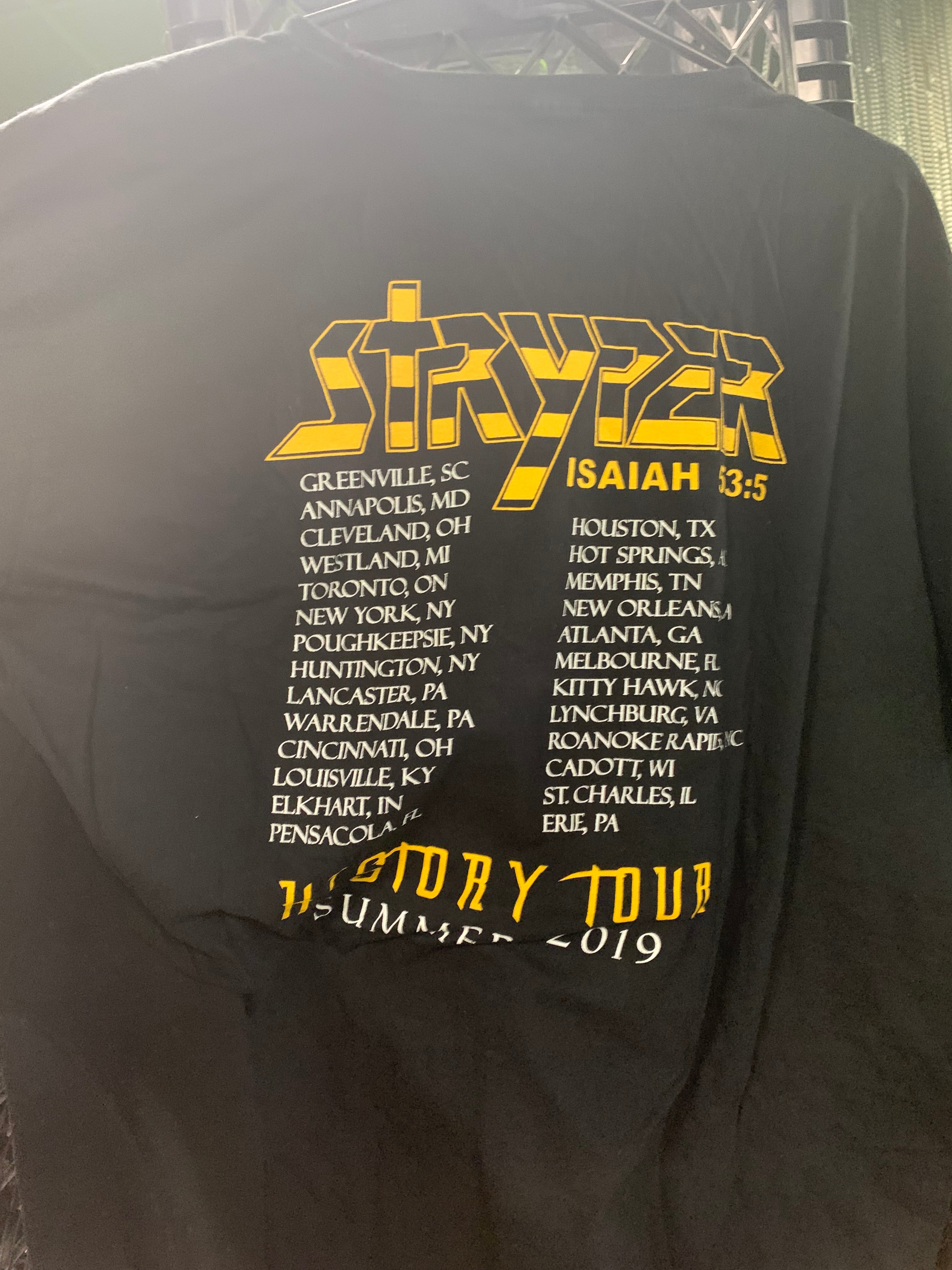 Stryker History Tour Summer 2019 T-Shirt, Black, XL