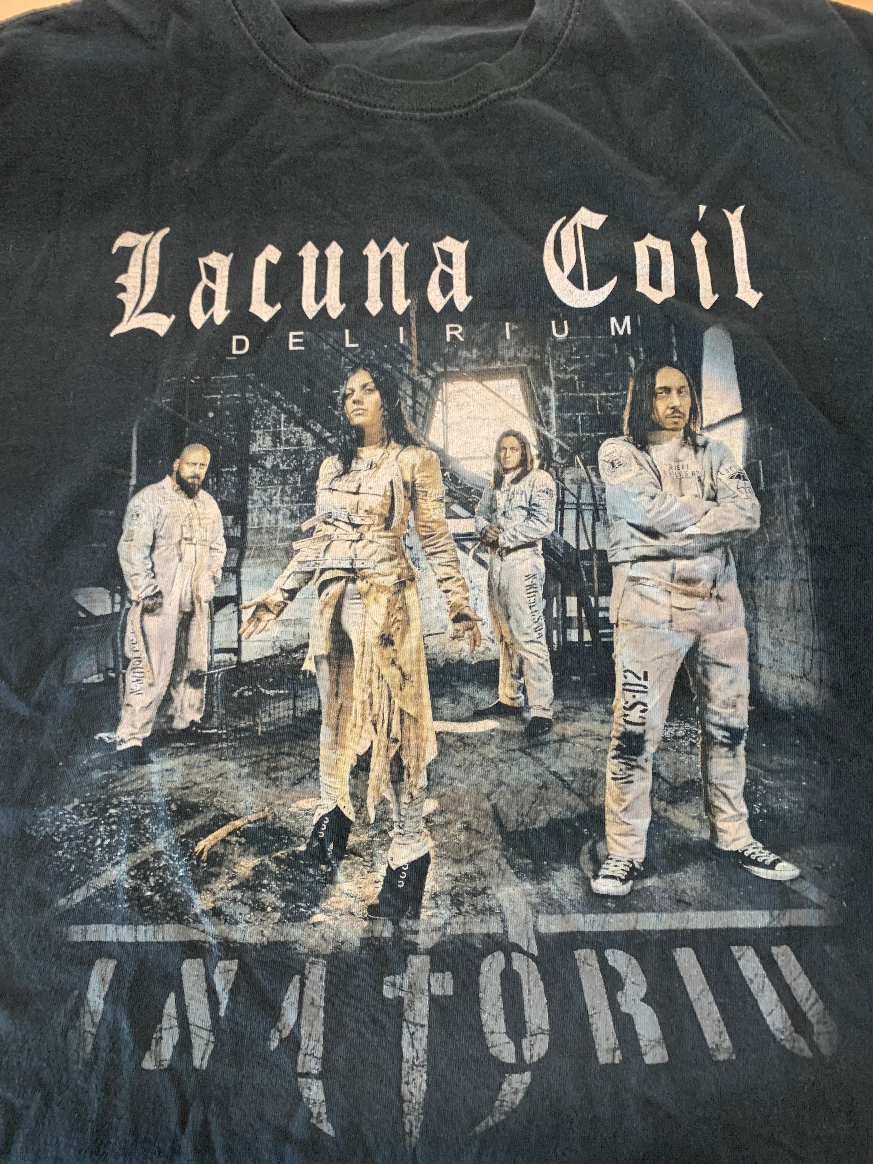 Lacuna Coil 2016 Delirium USA Tour T-Shirt, Black, L