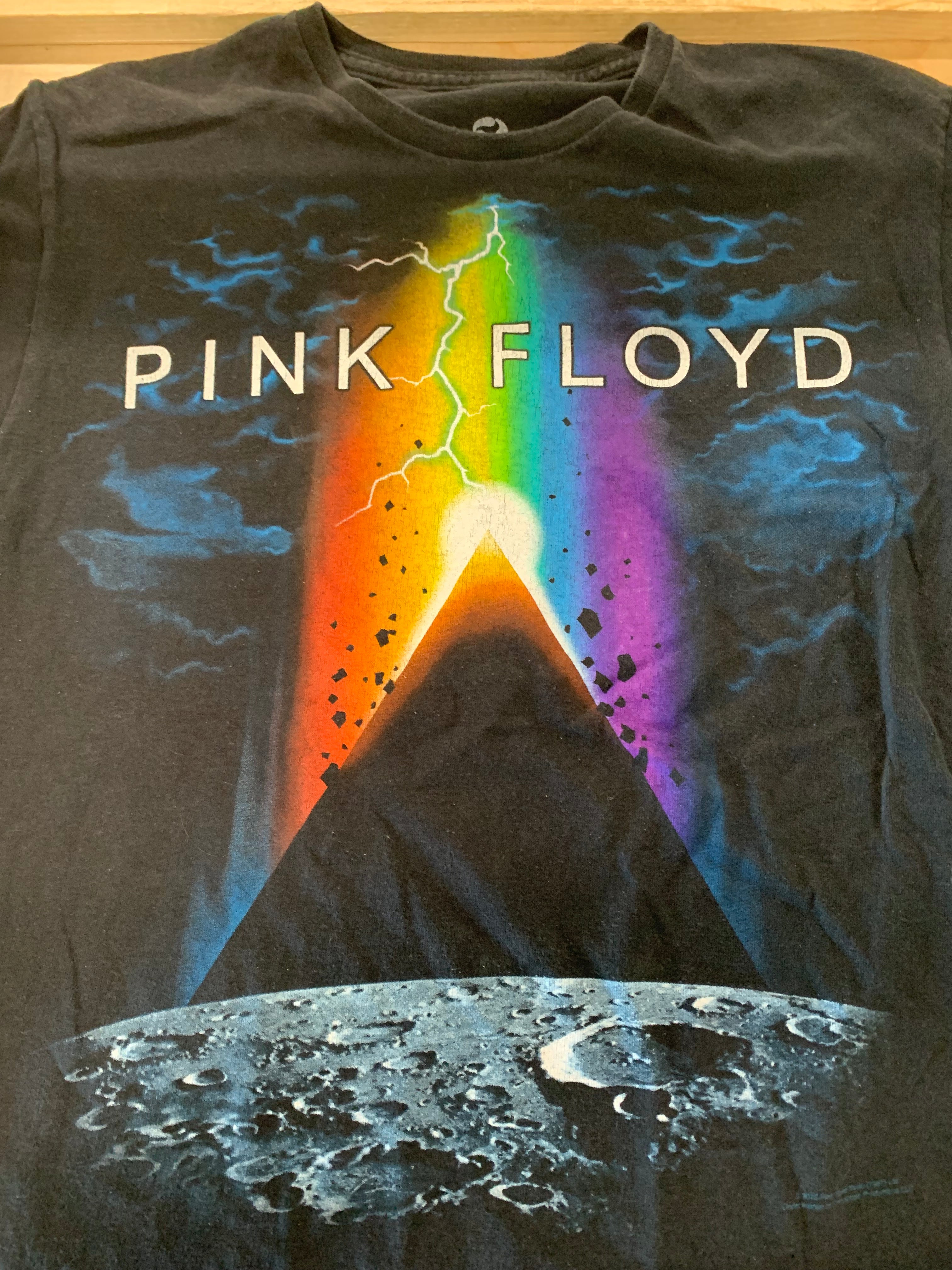 Pink Floyd Darkside Pyramid T-Shirt, Black, M