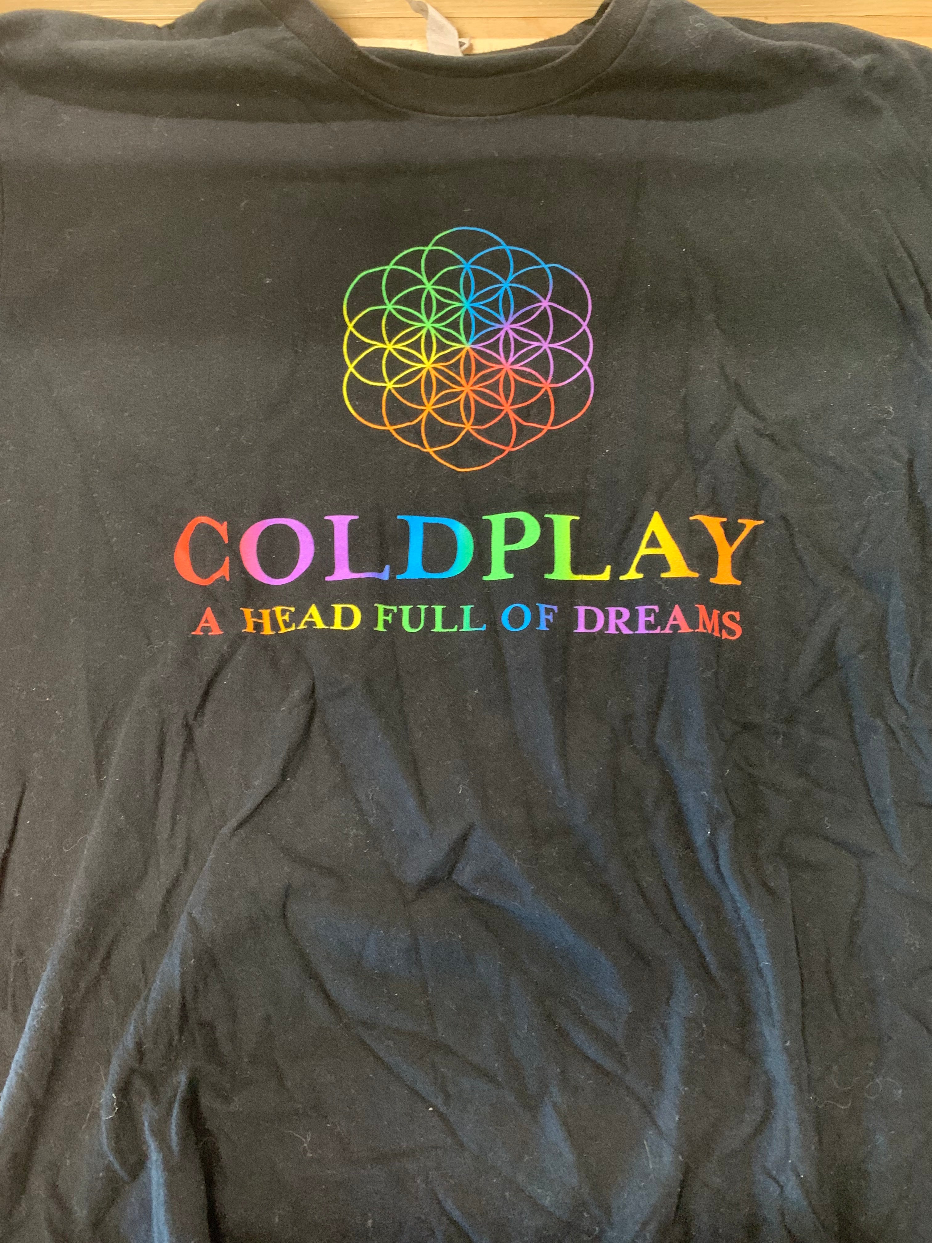 Coldplay 2016 A Head Full Of Dreams World Tour, Black, M