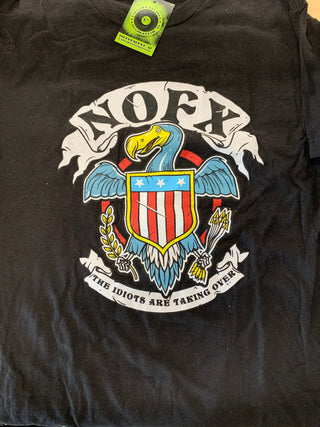 NOFX The Idiots Are Taking Over T-Shirt, Black, L