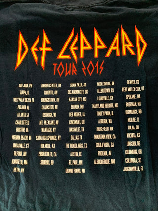 Def Leppard 2015 Tour T-Shirt, Black, L