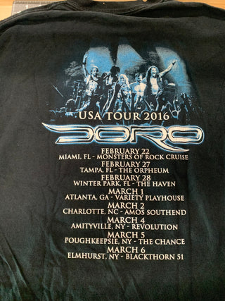 Doro 2016 Tour T-Shirt, Black, M