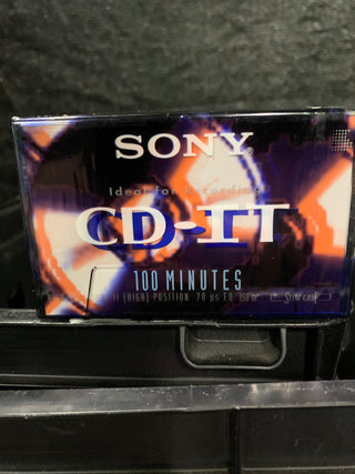 Sony CD-IT High Bias Type II Black Cassette: 100 Minutes