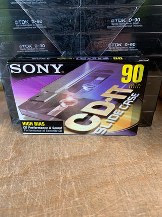 Sony CD-IT High Bias Slide Case Blank Cassette: 90 Minutes