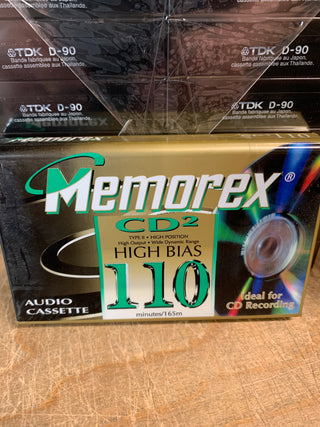 Memorex CD2 High Bias Type II Blank Cassette: 110 Minutes