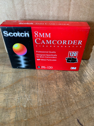 Scotch 8mm Camcorder Blank Videocassette: 120 Minutes