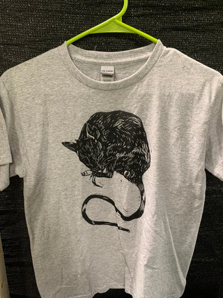 Rat T-Shirt, Grey, M