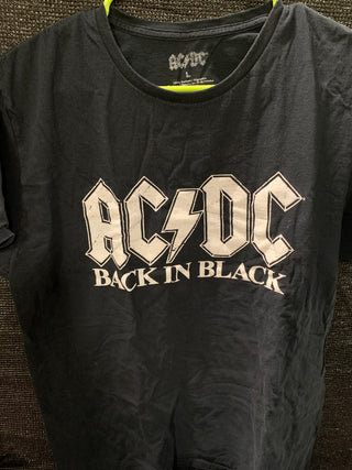 AC/DC Back In Black T-Shirt, Black, L