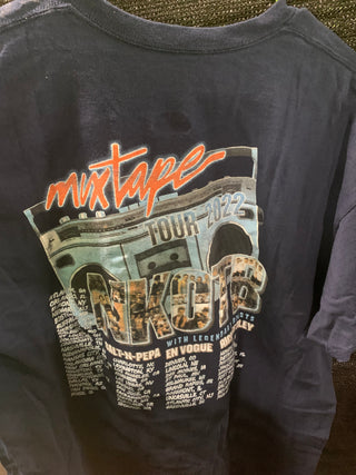 New Kids On The Block Mixtape Tour 2022 T-Shirt, Navy, 2XL