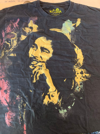 Bob Marley Portrait T-Shirt, Black, L