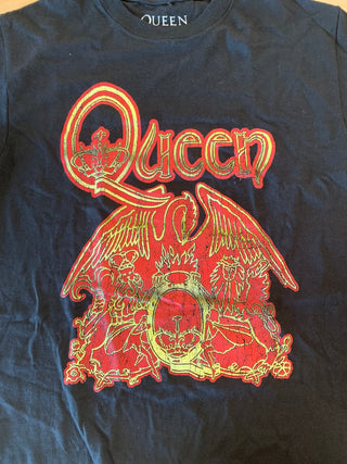 Queen Logo T-Shirt, Black, S
