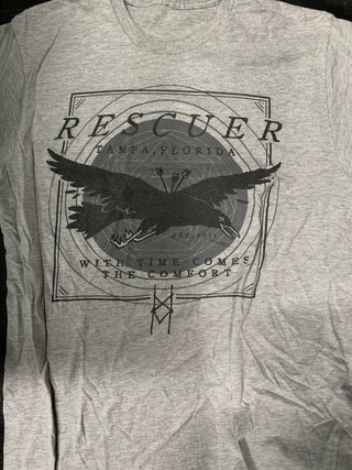 Rescuer With Time Comes The Comfort T-Shirt, Grey, M