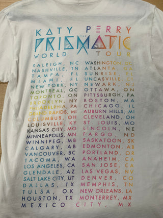 Katy Perry 2013 Prismatic World Tour T-Shirt, White, S