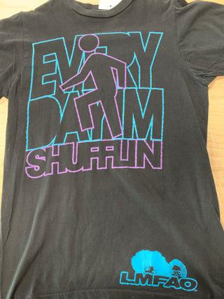 LMFAO Everyday I'm Shufflin T-Shirt, Black, S