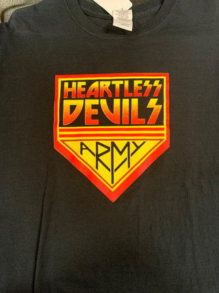 Heartless Devils Army T-Shirt, Black, Large