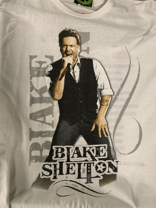 Blake Shelton 2013 Tour T-Shirt, White, 2XL