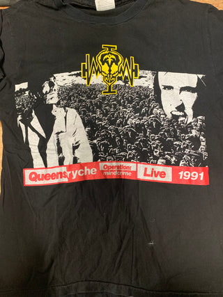 Queensryche Operation Mindcrime Live 1991 T-Shirt, Black, L