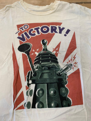 Doctor Who Dalek T-Shirt, White, XL