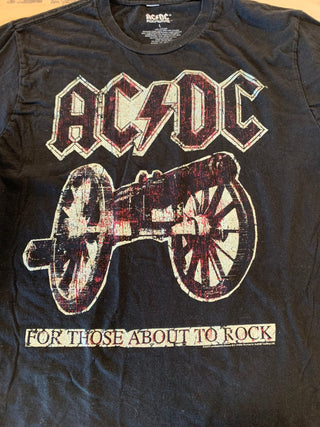 AC/DC For Those About To Rock T-Shirt, Black, L