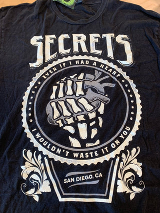 Secrets Even If I Had A Heart T-Shirt, Black, 2X