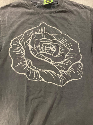 Rose Drawing T-Shirt, Black, M