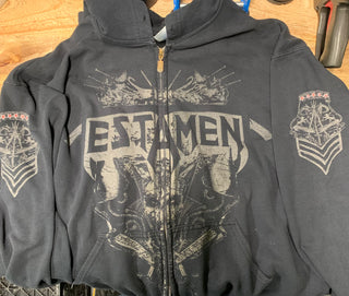 Testament North American Tour 2009 Hoodie, Black, XL