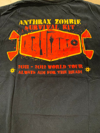 Anthrax 2011-2012 World Tour Fight 'Em T-Shirt, Black, L