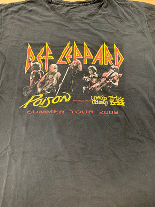 Def Leppard / Poison / Cheap Trick Summer Tour 2009, Black, L