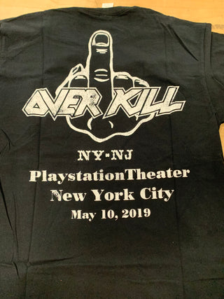 Overkill Welcome To The Garden State 2019 T-Shirt, Black, L