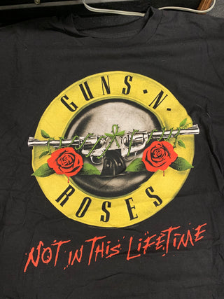 Guns N Roses Not In This Life Time 2016 Tour T-Shirt, Black, L