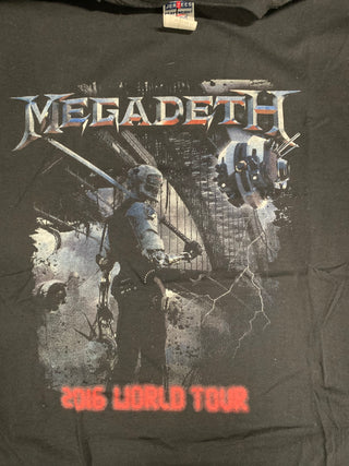 Megadeth 2016 World Tour Dystopia T-Shirt, Black, L