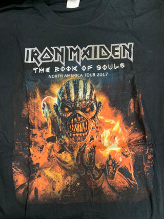 Iron Maiden Book Of Souls North American Tour 2017, Black, L