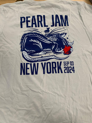 Pearl Jam MSG September 3, 2024 T-Shirt, White, L