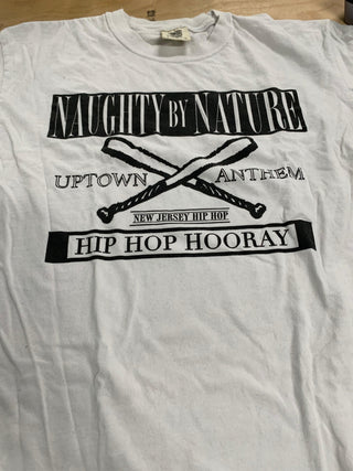 Naughty By Nature Hip Hop Hooray T-Shirt, White, L