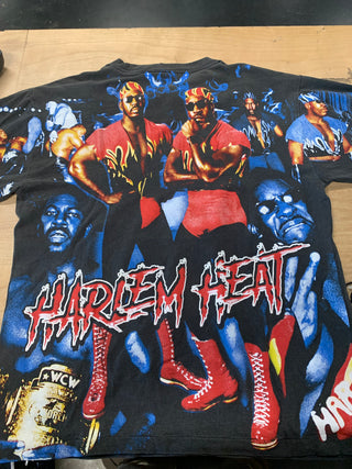 Booker T and the Harlem Heat T-Shirt (#28/60), Black W/ AOP, L