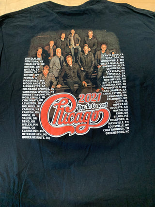 An Evening With Chicago Live 2021 T-Shirt, Black, XL