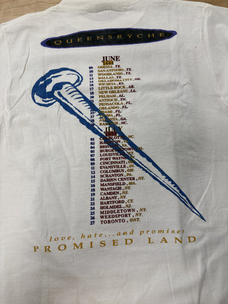 1995 Queensryche Promised Land Tour T-Shirt, White, L