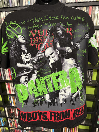 1992 Pantera Cowboys From Hell AOP T-Shirt, Black, XL