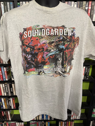 1994 Soundgarden Superunknown Animal Collage T-Shirt, Grey, XL (LIGHT STAINING)