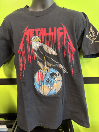 1993 Metallica / Pushead Eagle Earth T-Shirt, Black, XL