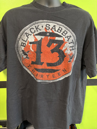 2013 Black Sabbath 13 T-Shirt, Black, XL